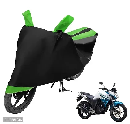 Auto Hub Yamaha FZ S Bike Cover Waterproof Original / FZ S Cover Waterproof / FZ S bike Cover / Bike Cover FZ S Waterproof / FZ S Body Cover / Bike Body Cover FZ S With Ultra Surface Body Protection (Black, Green Look)