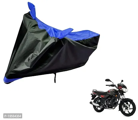 Auto Hub Bajaj Discover Bike Cover Waterproof Original / Discover Cover Waterproof / Discover bike Cover / Bike Cover Discover Waterproof / Discover Body Cover / Bike Body Cover Discover With Ultra Surface Body Protection (Black, Blue Look)