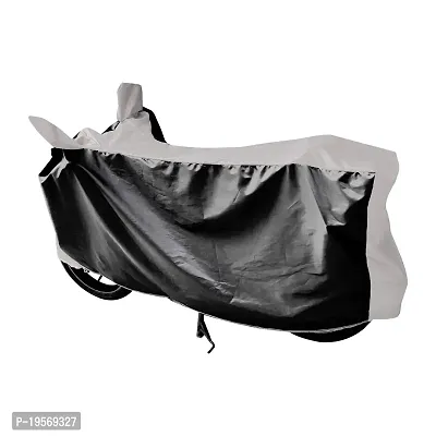 Auto Hub Honda Dream Yuga Bike Cover Waterproof Original / Dream Yuga Cover Waterproof / Dream Yuga bike Cover / Bike Cover Dream Yuga Waterproof / Dream Yuga Body Cover / Bike Body Cover Dream Yuga With Ultra Surface Body Protection (Black, Silver Look)-thumb4