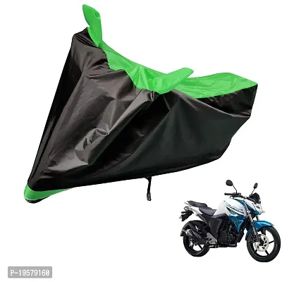 Auto Hub Yamaha FZ S Bike Cover Waterproof Original / FZ S Cover Waterproof / FZ S bike Cover / Bike Cover FZ S Waterproof / FZ S Body Cover / Bike Body Cover FZ S With Ultra Surface Body Protection (Black, Green Look)