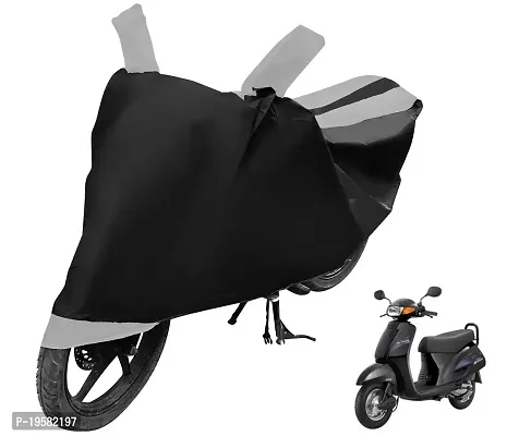 Auto Hub Honda Activa Bike Cover Waterproof Original / Activa Cover Waterproof / Activa bike Cover / Bike Cover Activa Waterproof / Activa Body Cover / Bike Body Cover Activa With Ultra Surface Body Protection (Black, Silver Look)