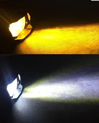 Auto Hub 9LED High Brightness Anti Fog Headlight with Switch - (Pack of 2, White-Yellow)-thumb1