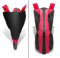 Euro Care Bike Cover Compatible with RC 200/RC 390, Water Resistant, Belt  Buckle, Mirror Pockets (Black, Red Look)-thumb1