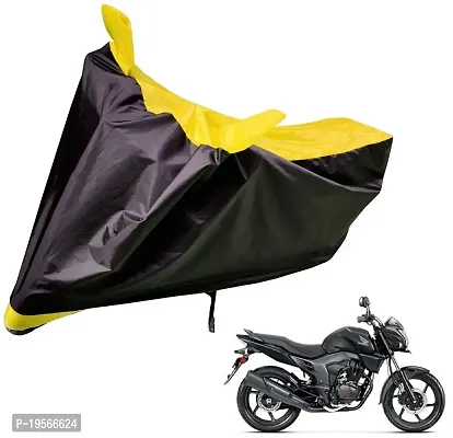 Auto Hub Honda CB Trigger Bike Cover Waterproof Original / CB Trigger Cover Waterproof / CB Trigger bike Cover / Bike Cover CB Trigger Waterproof / CB Trigger Body Cover / Bike Body Cover CB Trigger With Ultra Surface Body Protection (Black, Yellow Look)