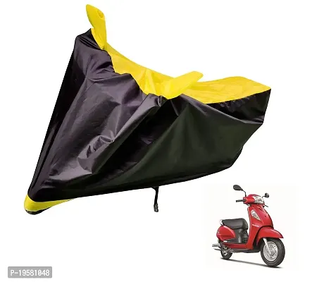 Auto Hub Suzuki Access SE Bike Cover Waterproof Original / Access SE Cover Waterproof / Access SE bike Cover / Bike Cover Access SE Waterproof / Access SE Body Cover / Bike Body Cover Access SE With Ultra Surface Body Protection (Black, Yellow Look)