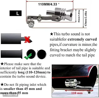 Auto Hub Turbo Sound Car Silencer Whistle for Mahindra Thar-thumb5