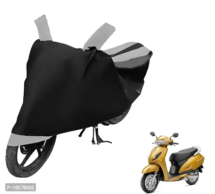 Euro Care Honda Activa 6G Bike Cover Waterproof Original / Activa 6G Cover Waterproof / Activa 6G bike Cover / Bike Cover Activa 6G Waterproof / Activa 6G Body Cover / Bike Body Cover Activa 6G With Ultra Surface Body Protection (Black, Silver Look)