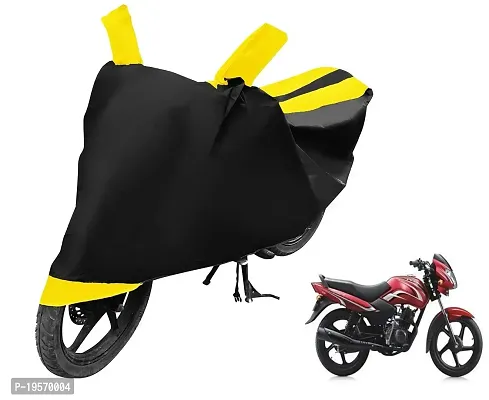 Auto Hub TVS Sport Bike Cover Waterproof Original / Sport Cover Waterproof / Sport bike Cover / Bike Cover Sport Waterproof / Sport Body Cover / Bike Body Cover Sport With Ultra Surface Body Protection (Black, Yellow Look)