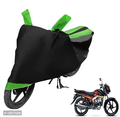 Auto Hub Mahindra Centuro Bike Cover Waterproof Original / Centuro Cover Waterproof / Centuro bike Cover / Bike Cover Centuro Waterproof / Centuro Body Cover / Bike Body Cover Centuro With Ultra Surface Body Protection (Black, Green Look)-thumb0