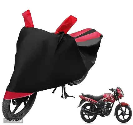 Auto Hub TVS Sport Bike Cover Waterproof Original / Sport Cover Waterproof / Sport bike Cover / Bike Cover Sport Waterproof / Sport Body Cover / Bike Body Cover Sport With Ultra Surface Body Protection (Black, Red Look)