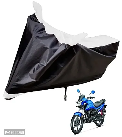 Auto Hub Honda Livo Bike Cover Waterproof Original / Livo Cover Waterproof / Livo bike Cover / Bike Cover Livo Waterproof / Livo Body Cover / Bike Body Cover Livo With Ultra Surface Body Protection (Black, White Look)