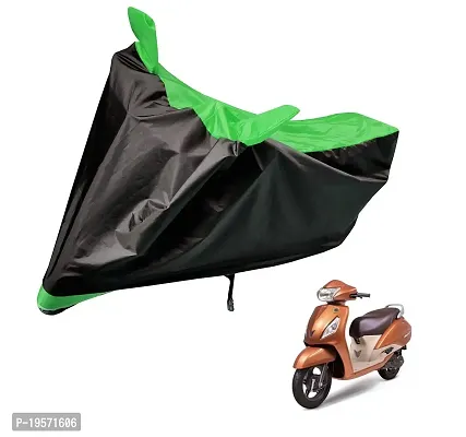 Auto Hub TVS Jupiter Bike Cover Waterproof Original / Jupiter Cover Waterproof / Jupiter bike Cover / Bike Cover Jupiter Waterproof / Jupiter Body Cover / Bike Body Cover Jupiter With Ultra Surface Body Protection (Black, Green Look)