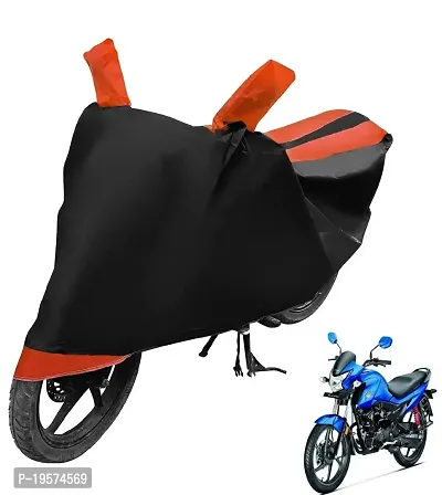 Auto Hub Honda Livo Bike Cover Waterproof Original / Livo Cover Waterproof / Livo bike Cover / Bike Cover Livo Waterproof / Livo Body Cover / Bike Body Cover Livo With Ultra Surface Body Protection (Black, Orange Look)