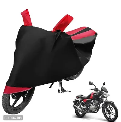 Auto Hub Bajaj Vikrant Bike Cover Waterproof Original / Vikrant Cover Waterproof / Vikrant bike Cover / Bike Cover Vikrant Waterproof / Vikrant Body Cover / Bike Body Cover Vikrant With Ultra Surface Body Protection (Black, Red Look)-thumb0