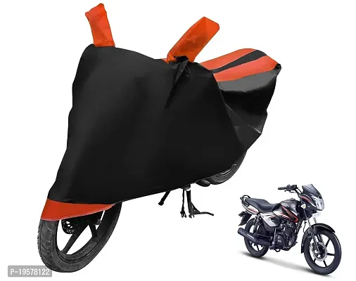 Auto Hub TVS Phoenix Bike Cover Waterproof Original / Phoenix Cover Waterproof / Phoenix bike Cover / Bike Cover Phoenix Waterproof / Phoenix Body Cover / Bike Body Cover Phoenix With Ultra Surface Body Protection (Black, Orange Look)