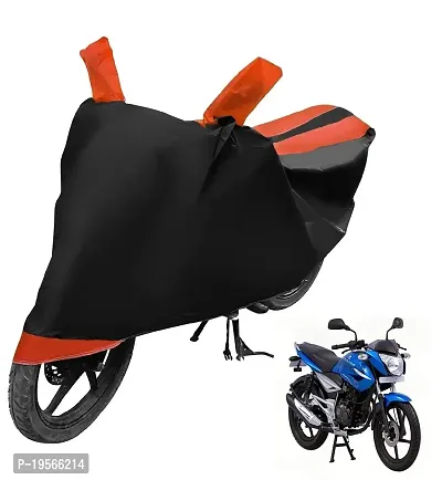 Auto Hub Bajaj XCD 125 Bike Cover Waterproof Original / XCD 125 Cover Waterproof / XCD 125 bike Cover / Bike Cover XCD 125 Waterproof / XCD 125 Body Cover / Bike Body Cover XCD 125 With Ultra Surface Body Protection (Black, Orange Look)