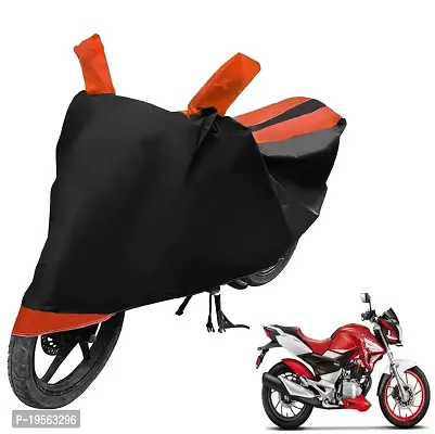 Auto Hub Hero CBZ Xtreme Bike Cover Waterproof Original / CBZ Xtreme Cover Waterproof / CBZ Xtreme bike Cover / Bike Cover CBZ Xtreme Waterproof / CBZ Xtreme Body Cover / Bike Body Cover CBZ Xtreme With Ultra Surface Body Protection (Black, Orange Look)