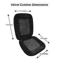 Auto Hub Car Wooden Bead Seat Cushion with Velvet Border (1)-thumb3