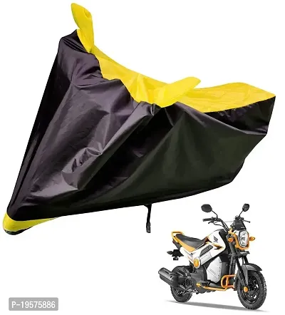 Auto Hub Honda Navi Bike Cover Waterproof Original / Navi Cover Waterproof / Navi bike Cover / Bike Cover Navi Waterproof / Navi Body Cover / Bike Body Cover Navi With Ultra Surface Body Protection (Black, Yellow Look)