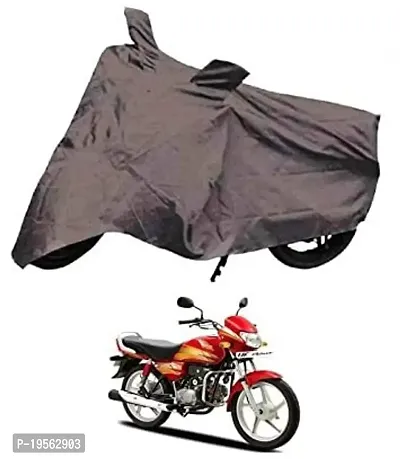 Auto Hub Hero HF Deluxe Bike Cover Waterproof Original / HF Deluxe Cover Waterproof / HF Deluxe bike Cover / Bike Cover HF Deluxe Waterproof / HF Deluxe Body Cover / Bike Body Cover HF Deluxe With Ultra Surface Body Protection (2x2 Grey Look)