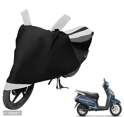 Auto Hub Honda Activa 3G Bike Cover Waterproof Original / Activa 3G Cover Waterproof / Activa 3G bike Cover / Bike Cover Activa 3G Waterproof / Activa 3G Body Cover / Bike Body Cover Activa 3G With Ultra Surface Body Protection (Black, White Look)