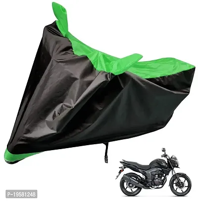 Auto Hub Honda CB Trigger Bike Cover Waterproof Original / CB Trigger Cover Waterproof / CB Trigger bike Cover / Bike Cover CB Trigger Waterproof / CB Trigger Body Cover / Bike Body Cover CB Trigger With Ultra Surface Body Protection (Black, Green Look)