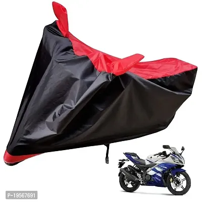 Auto Hub Yamaha R15 Bike Cover Waterproof Original / R15 Cover Waterproof / R15 bike Cover / Bike Cover R15 Waterproof / R15 Body Cover / Bike Body Cover R15 With Ultra Surface Body Protection (Black, Red Look)-thumb0