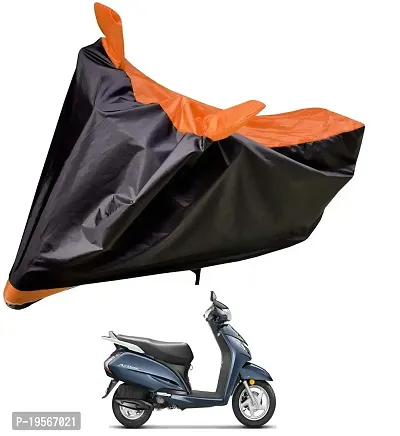 Auto Hub Honda Activa 5G Bike Cover Waterproof Original / Activa 5G Cover Waterproof / Activa 5G bike Cover / Bike Cover Activa 5G Waterproof / Activa 5G Body Cover / Bike Body Cover Activa 5G With Ultra Surface Body Protection (Black, Orange Look)