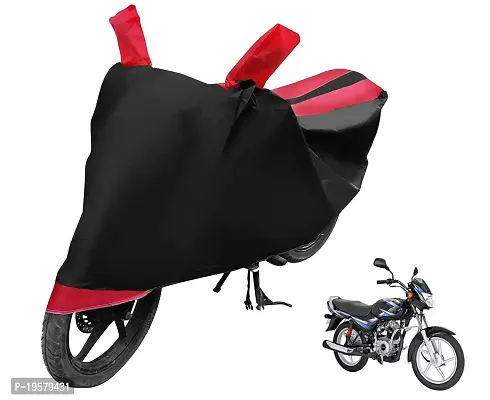 Auto Hub Bajaj CT 100 Bike Cover Waterproof Original / CT 100 Cover Waterproof / CT 100 bike Cover / Bike Cover CT 100 Waterproof / CT 100 Body Cover / Bike Body Cover CT 100 With Ultra Surface Body Protection (Black, Red Look)