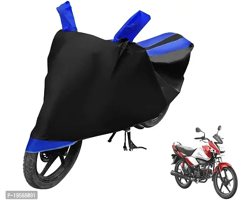 Auto Hub Hero Splendor i Bike Cover Waterproof Original / Splendor i Cover Waterproof / Splendor i bike Cover / Bike Cover Splendor i Waterproof / Splendor i Body Cover / Bike Body Cover Splendor i With Ultra Surface Body Protection (Black, Blue Look)