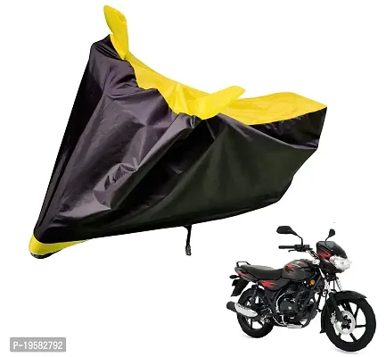 Auto Hub Bajaj Discover Bike Cover Waterproof Original / Discover Cover Waterproof / Discover bike Cover / Bike Cover Discover Waterproof / Discover Body Cover / Bike Body Cover Discover With Ultra Surface Body Protection (Black, Yellow Look)