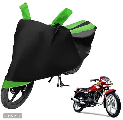 Auto Hub TVS Star Sport Bike Cover Waterproof Original / Star Sport Cover Waterproof / Star Sport bike Cover / Bike Cover Star Sport Waterproof / Star Sport Body Cover / Bike Body Cover Star Sport With Ultra Surface Body Protection (Black, Green Look)