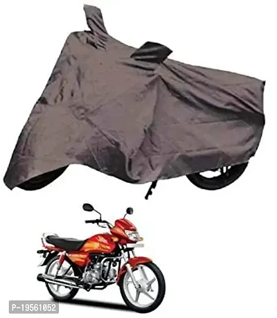 Auto Hub Hero CD Deluxe Bike Cover Waterproof Original / CD Deluxe Cover Waterproof / CD Deluxe bike Cover / Bike Cover CD Deluxe Waterproof / CD Deluxe Body Cover / Bike Body Cover CD Deluxe With Ultra Surface Body Protection (2x2 Grey Look)