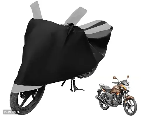 Euro Care Hero Hunk Bike Cover Waterproof Original / Hunk Cover Waterproof / Hunk bike Cover / Bike Cover Hunk Waterproof / Hunk Body Cover / Bike Body Cover Hunk With Ultra Surface Body Protection (Black, Silver Look)-thumb0