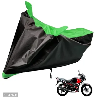 Auto Hub Yamaha Gladiator Bike Cover Waterproof Original / Gladiator Cover Waterproof / Gladiator bike Cover / Bike Cover Gladiator Waterproof / Gladiator Body Cover / Bike Body Cover Gladiator With Ultra Surface Body Protection (Black, Green Look)