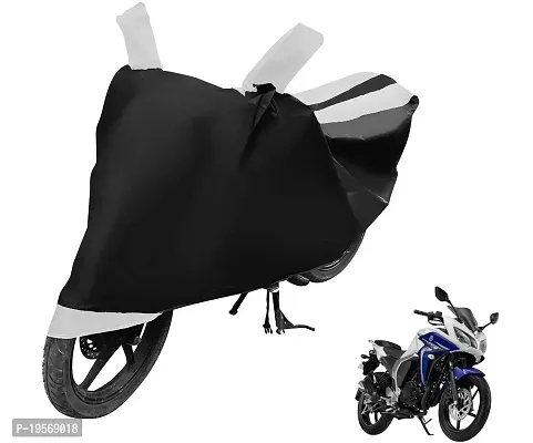 Auto Hub Yamaha Fazer FI Bike Cover Waterproof Original / Fazer FI Cover Waterproof / Fazer FI bike Cover / Bike Cover Fazer FI Waterproof / Fazer FI Body Cover / Bike Body Cover Fazer FI With Ultra Surface Body Protection (Black, White Look)