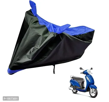 Auto Hub Suzuki Access 125 Bike Cover Waterproof Original / Access 125 Cover Waterproof / Access 125 bike Cover / Bike Cover Access 125 Waterproof / Access 125 Body Cover / Bike Body Cover Access 125 With Ultra Surface Body Protection (Black, Blue Look)