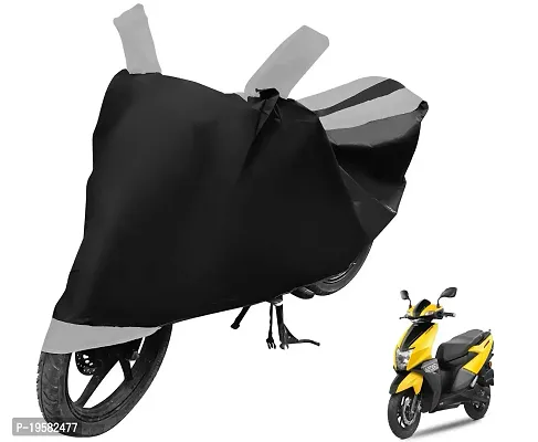 Euro Care TVS NTORQ Bike Cover Waterproof Original / NTORQ Cover Waterproof / NTORQ bike Cover / Bike Cover NTORQ Waterproof / NTORQ Body Cover / Bike Body Cover NTORQ With Ultra Surface Body Protection (Black, Silver Look)