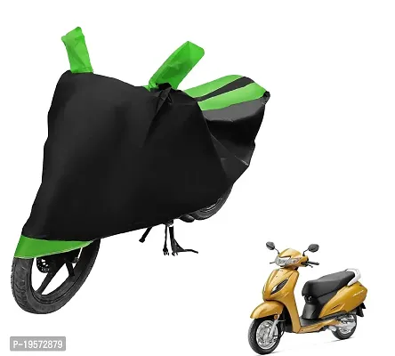 Euro Care Honda Activa 6G Bike Cover Waterproof Original / Activa 6G Cover Waterproof / Activa 6G bike Cover / Bike Cover Activa 6G Waterproof / Activa 6G Body Cover / Bike Body Cover Activa 6G With Ultra Surface Body Protection (Black, Green Look)