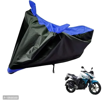 Auto Hub Yamaha FZ S Bike Cover Waterproof Original / FZ S Cover Waterproof / FZ S bike Cover / Bike Cover FZ S Waterproof / FZ S Body Cover / Bike Body Cover FZ S With Ultra Surface Body Protection (Black, Blue Look)-thumb0