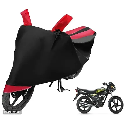 Auto Hub TVS Star City Bike Cover Waterproof Original / Star City Cover Waterproof / Star City bike Cover / Bike Cover Star City Waterproof / Star City Body Cover / Bike Body Cover Star City With Ultra Surface Body Protection (Black, Red Look)