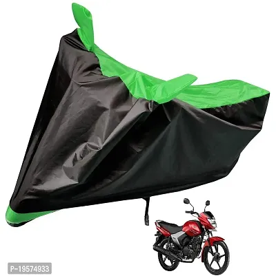 Auto Hub Yamaha Saluto Bike Cover Waterproof Original / Saluto Cover Waterproof / Saluto bike Cover / Bike Cover Saluto Waterproof / Saluto Body Cover / Bike Body Cover Saluto With Ultra Surface Body Protection (Black, Green Look)