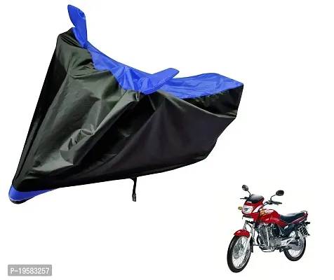 Auto Hub Hero Honda Ambition Bike Cover Waterproof Original / Ambition Cover Waterproof / Ambition bike Cover / Bike Cover Ambition Waterproof / Ambition Body Cover / Bike Body Cover Ambition With Ultra Surface Body Protection (Black, Blue Look)