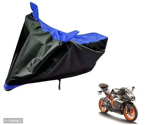 Auto Hub KTM RC 200 Bike Cover Waterproof Original / KTM RC 200 Cover Waterproof / KTM RC 200 bike Cover / Bike Cover KTM RC 200 Waterproof / KTM RC 200 Body Cover / Bike Body Cover KTM RC 200 With Ultra Surface Body Protection (Black, Blue Look)-thumb0