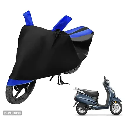 Auto Hub Activa 3G Bike Cover Waterproof Original / Activa 3G Cover Waterproof / Activa 3G bike Cover / Bike Cover Activa 3G Waterproof / Activa 3G Body Cover / Bike Body Cover Activa 3G With Ultra Surface Body Protection (Black, Blue Look)-thumb0