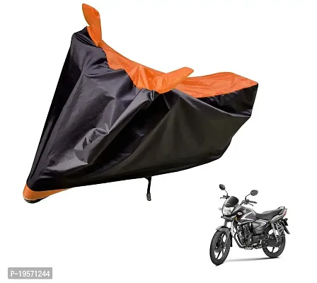 Auto Hub Honda CB Shine Bike Cover Waterproof Original / CB Shine Cover Waterproof / CB Shine bike Cover / Bike Cover CB Shine Waterproof / CB Shine Body Cover / Bike Body Cover CB Shine With Ultra Surface Body Protection (Black, Orange Look)