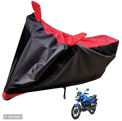 Auto Hub Honda Livo Bike Cover Waterproof Original / Livo Cover Waterproof / Livo bike Cover / Bike Cover Livo Waterproof / Livo Body Cover / Bike Body Cover Livo With Ultra Surface Body Protection (Black, Red Look)