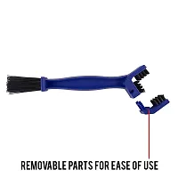 Auto Hub Universal Motorcycle/Cycle Chain Cleaner Brush for Bikes (Blue)-thumb1