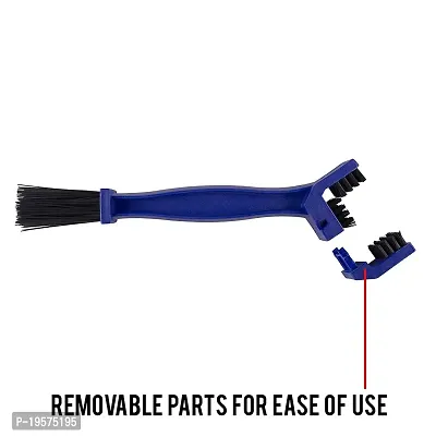 Auto Hub Universal Motorcycle/Cycle Chain Cleaner Brush for Bikes (Blue)-thumb2