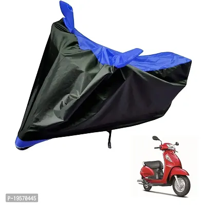 Auto Hub Suzuki Access SE Bike Cover Waterproof Original / Access SE Cover Waterproof / Access SE bike Cover / Bike Cover Access SE Waterproof / Access SE Body Cover / Bike Body Cover Access SE With Ultra Surface Body Protection (Black, Blue Look)